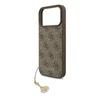 Guess 4G Charm dėklas skirtas Apple iPhone 17 Pro Max Tone on Tone rudos spalvos