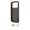 Guess 4G Charm dėklas skirtas Apple iPhone 17 Pro Tone on Tone rudos spalvos
