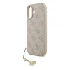 Guess 4G Charm dėklas skirtas Apple iPhone 17 Tone on Tone rožinės spalvos
