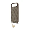 Guess 4G Charm dėklas skirtas Apple iPhone 17 Air Tone on Tone rudos spalvos
