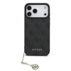 Guess 4G Charm dėklas skirtas Apple iPhone 17 Pro Max Tone on Tone pilkos spalvos