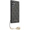 Samsung Galaxy S24 Ultra Guess Dėklas 4G Charms Collection (GUHCS24LGF4GGR) juodos spalvos