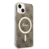 Guess 4G MagSafe Apple iPhone 15 / 14 / 13 - dėklas telefonui rudos spalvos