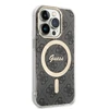 Dėklas GUESS GUHMP14LH4STK IPHONE 14 PRO 6.1 "Juodas/Juodas HARDCASE 4G MAGSAFE