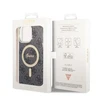 Apple iPhone 14 Pro Max Guess dėklas 4G MagSafe (GUHMP14XH4STK) juodos spalvos