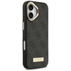 Guess 4G Logo Plate MagSafe dėklas skirtas Apple iPhone 17 juodos spalvos