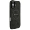 GUESS dėklas, skirtas IPHONE 17, suderinamas su MagSafe GUHMP17SG4GFRK (PU 4G Ring Classic Logo) juodas