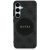 Guess 4G Round Patch Classic Logo MagSafe Samsung Galaxy S25 Ultra dėklas telefonui juodos spalvos