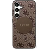Guess 4G Round Patch Classic Logo MagSafe - dėklas skirtas Samsung Galaxy S25 Ultra ruda
