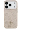 Guess 4G Small Classic Logo MagSafe dėklas, skirtas iPhone 18 Pro / 17 Pro, rožinis