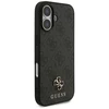 GUESS dėklas, skirtas IPHONE 17, suderinamas su „MagSafe GUHMP17SP4SM4MK“ (PU 4G Small 4G ir Classic), juodas