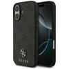 GUESS dėklas, skirtas IPHONE 17, suderinamas su „MagSafe GUHMP17SP4SM4MK“ (PU 4G Small 4G ir Classic), juodas