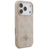 Guess 4G Small Classic Logo MagSafe dėklas, skirtas iPhone 18 Pro / 17 Pro, rožinis