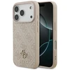 Guess 4G Small Classic Logo MagSafe dėklas, skirtas iPhone 18 Pro / 17 Pro, rožinis