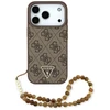 Original dėklas GUESS 4G Strap Triangle Logo MagSafe skirtas Apple iPhone 17 Pro rudos spalvos