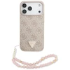 „Guess 4G Strap Triangle Logo MagSafe“ dėklas, skirtas iPhone 17 Pro Max - Rožinė