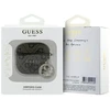 Guess 4G Script PC/PU Charm dėklas skirtas AirPods 4 rudos spalvos