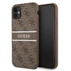 Dėklas Apple iPhone 11 Guess Stripe GUHCN614GDBR rudos spalvos
