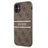 Dėklas Apple iPhone 11 Guess Stripe GUHCN614GDBR rudos spalvos