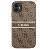 Dėklas Apple iPhone 11 Guess Stripe GUHCN614GDBR rudos spalvos