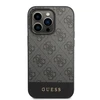 Guess GUHCP14LG4GLGR Apple iPhone 14 Pro 6,1" dėklas telefonui pilkos spalvos 4G Stripe Collection