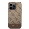 Apple iPhone 14 Pro Guess Dėklas 4G Stripe Collection rudos spalvos