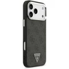 Dėklas Guess 4G Triangle Logo MagSafe Case, skirtas iPhone 17 Pro Max / 18 Pro Max - Juodos ir Sidabrinės spalvos