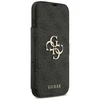 Guess Book 4G Metal Logo dėklas skirtas Apple iPhone 17 Pro Max juodos spalvos