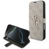 Guess Book 4G Metal Logo dėklas skirtas Apple iPhone 17 Pro rožinės spalvos