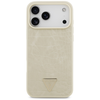 GUESS dėklas, skirtas IPHONE 17 Pro Max, suderinamas su MagSafe GUHMP17XPCRTHCD (PU krokodilo trikampio logotipas), auksinis