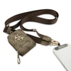 Dėklas Guess Crossbody Strap PU 4G Metal Logo + Purse rudos spalvos