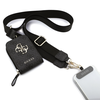 Dėklas Guess Crossbody Strap PU 4G Metal Logo + Purse juodos spalvos