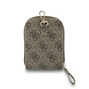 Dėklas Guess Crossbody Strap PU 4G Metal Logo + Purse rudos spalvos