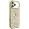 Guess Fixed Glitter Big 4G dėklas skirtas Apple iPhone 17 Pro Max aukso spalvos