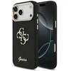Guess Fixed Glitter Big 4G Metal Frame – dėklas skirtas Apple iPhone 17 Pro Max juodas