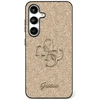 Guess Fixed Glitter Big 4G Metal Logo Samsung Galaxy S25 Plus dėklas telefonui auksos spalvos