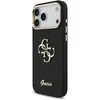Guess Fixed Glitter Big 4G Metal Frame – dėklas skirtas Apple iPhone 17 Pro Max juodas