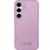 Samsung Galaxy S24 Plus Guess dėklas Glitter Script (GGUHCS24MHGGSHU) violetinės spalvos