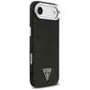 „Guess“ blizgantis trikampio formos logotipo „MagSafe“ dėklas, skirtas „iPhone 17 Air“ – Juodas