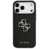 Original dėklas GUESS Grained Big 4G & Classic Logo skirtas Apple iPhone 17 Pro Max juodos spalvos