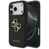 Original dėklas GUESS Grained Big 4G & Classic Logo skirtas Apple iPhone 17 Pro juodos spalvos