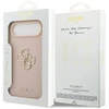 Dėklas GUESS Grained Big 4G & Classic Logo skirtas Apple iPhone 17 Air rožinės spalvos