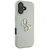 Guess Grained Big 4G Logo Small Classic Logo Apple iPhone 16 dėklas telefonui žalios spalvos