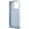 Guess Grained Big 4G Logo Small Classic Logo Apple iPhone 16 Pro Max dėklas telefonui mėlynos spalvos