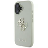 Guess Grained Big 4G Logo Small Classic Logo Apple iPhone 16 dėklas telefonui žalios spalvos