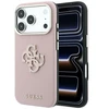 Dėklas Guess Grained & Big Resin Logo do iPhone 18 Pro Max / 17 Pro Max rožinė