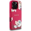 Guess Grained Printed Flower Pattern MagSafe - dėklas skirtas Apple iPhone 16 Pro fuchsia