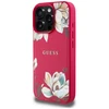 Guess Grained Printed Flower Pattern MagSafe - dėklas skirtas Apple iPhone 16 Pro fuchsia