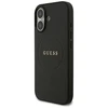„Guess Grained Ring MagSafe“ dėklas, skirtas Apple iPhone 17, juodas