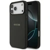 Dėklas Guess Grained Ring MagSafe - Case Apple iPhone 17 Pro Max juodas